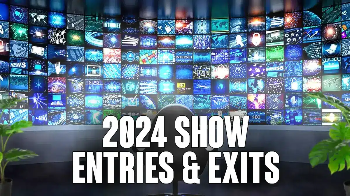 2024 Entries and Exits Show premieres and series finales