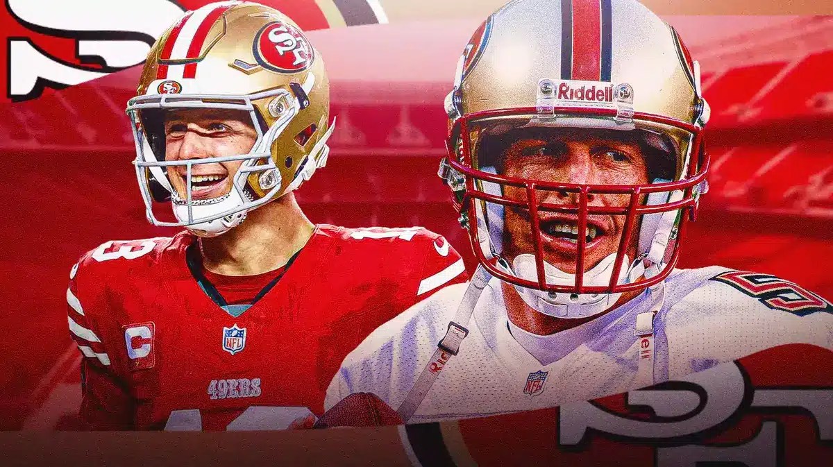 Jeff Garcia and Brock Purdy in San Francisco 49ers jerseys