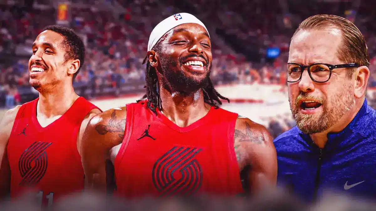 Trail Blazers' Malcolm Brogdon and Jerami Grant and 76ers' Nick Nurse