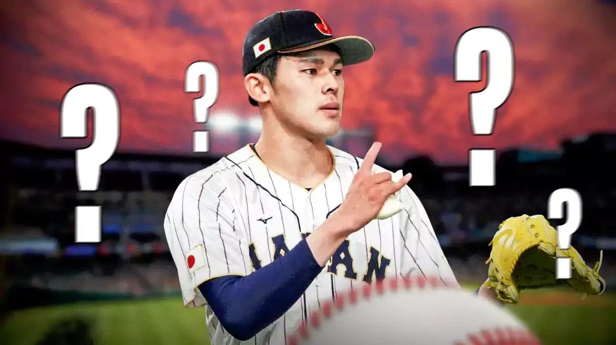Roki Sasaki with question marks around him