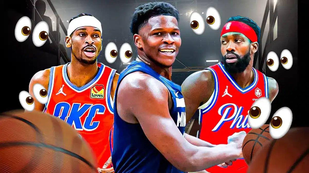 Anthony Edwards, Patrick Beverley, Shai Gilgeous-Alexander, Thunder, Timberwolves