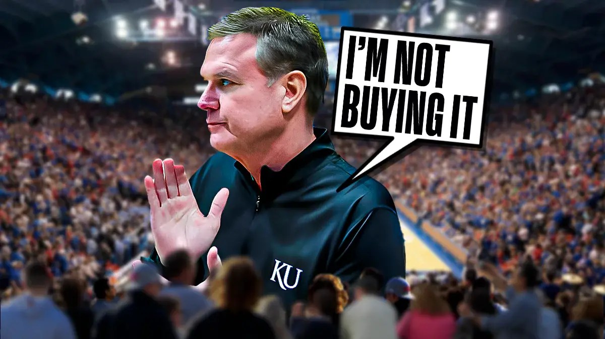 Kansas Jayhawks head coach Bill Self saying that he's not buying that Kansas is facing must-win games