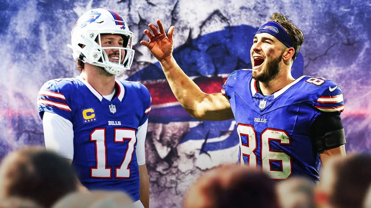 Bills quarterback Josh Allen and Dalton Kincaid