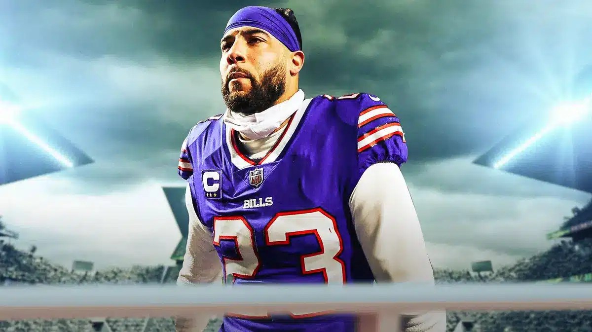 Micah Hyde (Bills) looking serious)