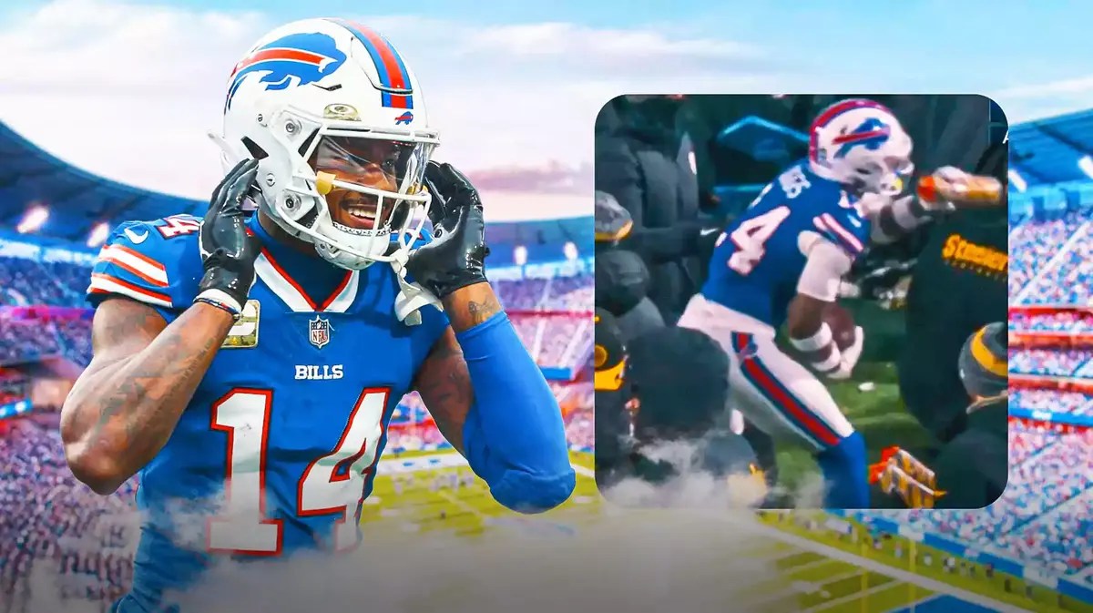 Stefon Diggs (Bills) laughing/smiling