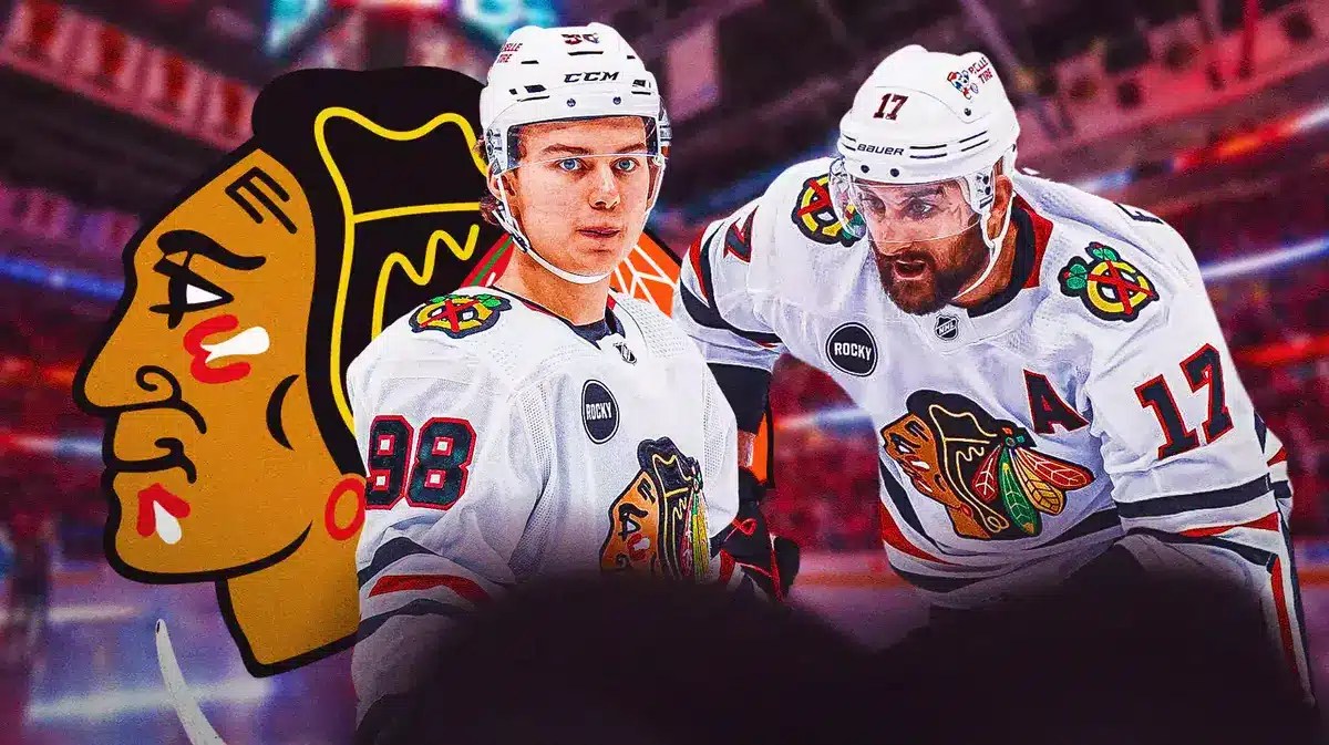 Injured Blackhawks stars Connor Bedard and Nick Foligno.