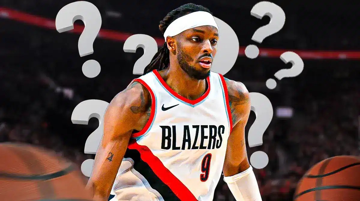 Jerami Grant (Blazers) with question marks around him