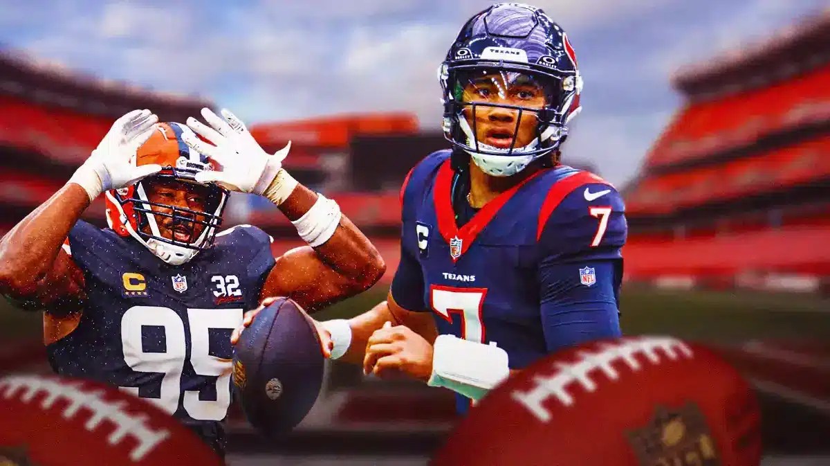 Browns DE Myles Garrett and Texans QB CJ Stroud
