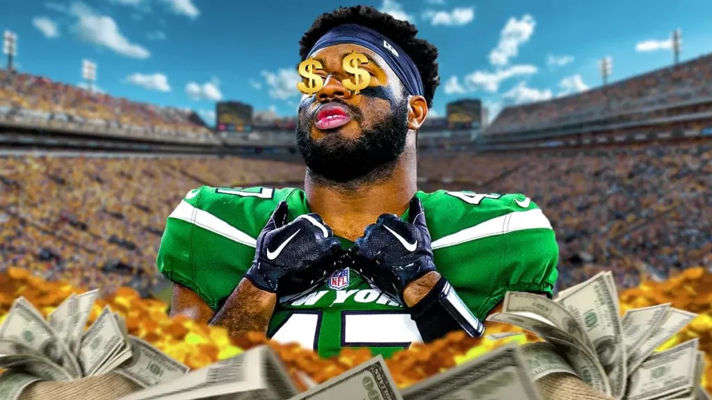Bryce Huff with dollar signs in his eyes