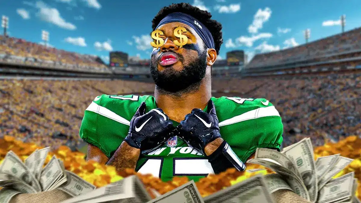 Bryce Huff with dollar signs in his eyes