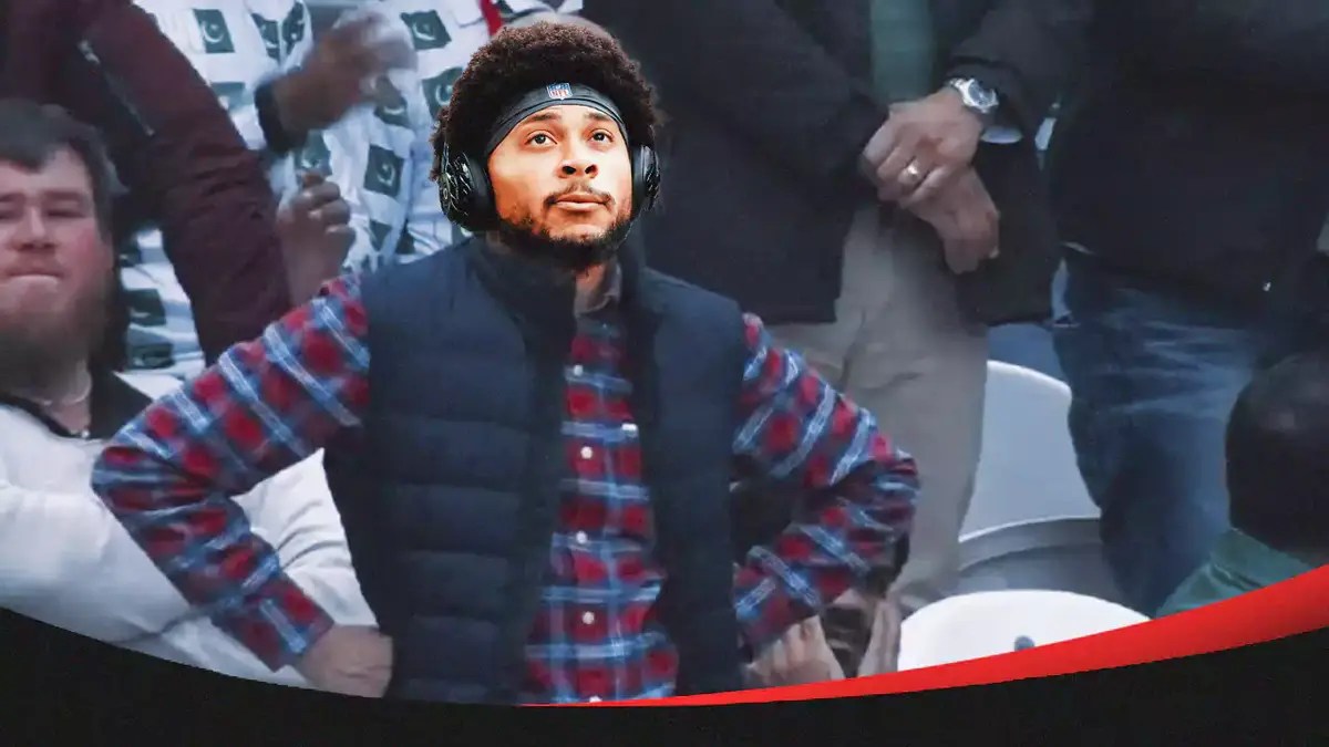 Antoine Winfield Jr. (Buccaneers) as the cricket fan meme
