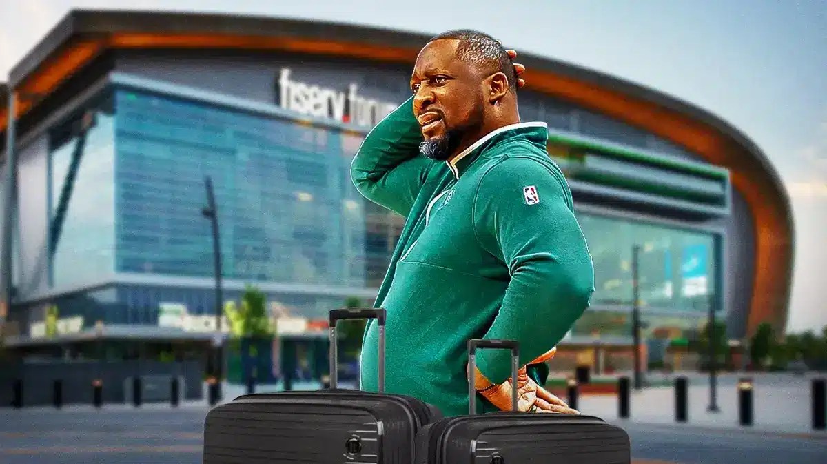 Bucks coach Adrian Griffin with his bags packed