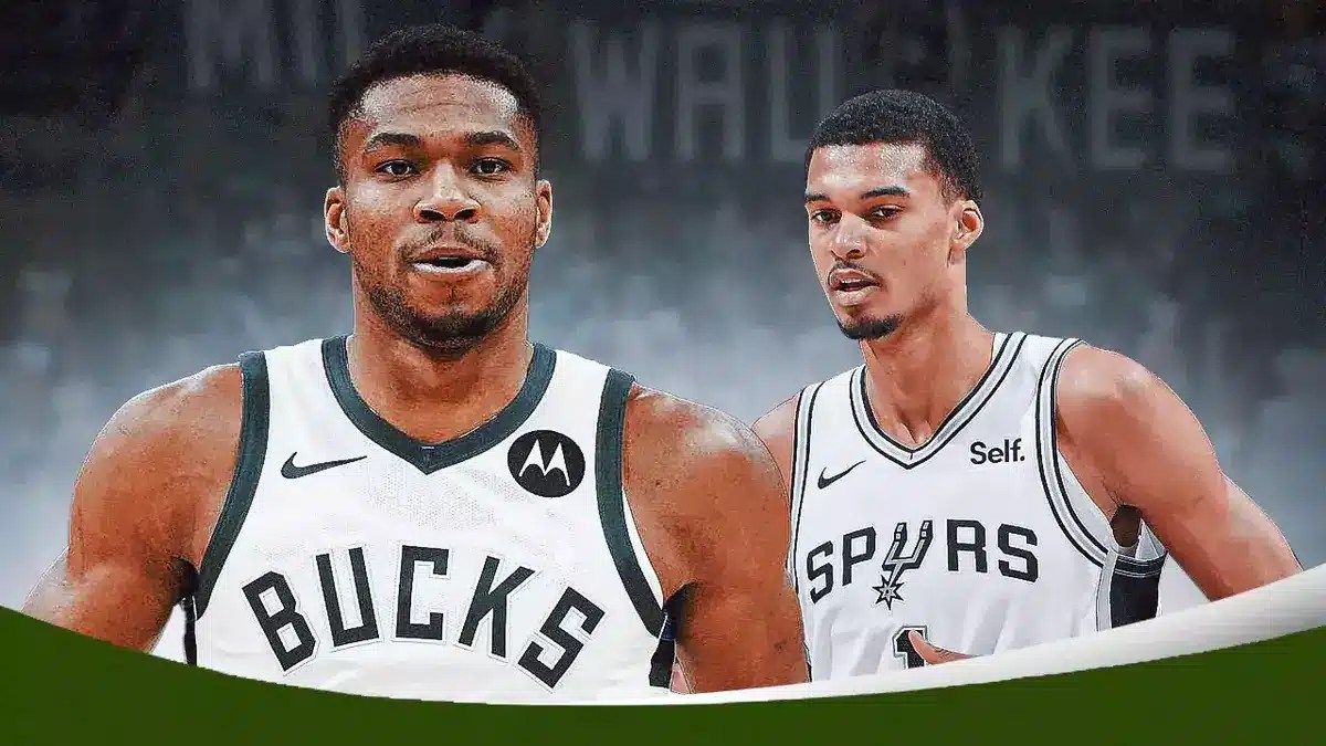 Bucks Giannis Antetokounmpo and Spurs rookie Gregg Popovich mentee Victor Wembanyama