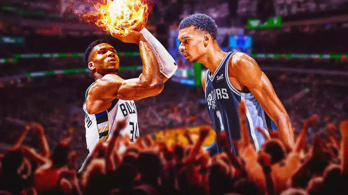 Bucks' Giannis Antetokounmpo did just enough damage from 3-point range vs Victor Wembanyama, Spurs
