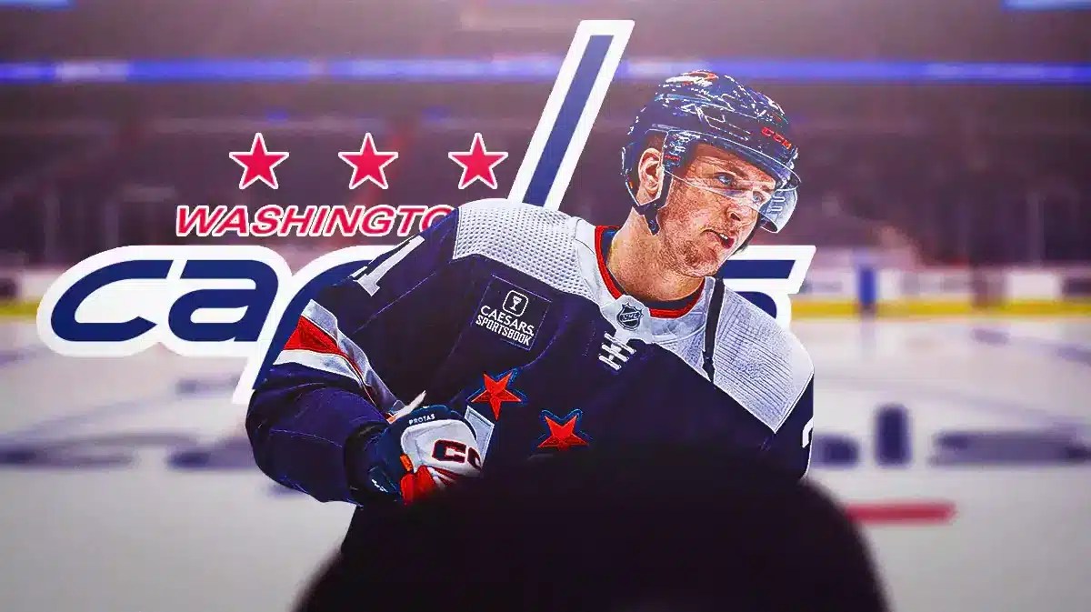 Capitals forward Aliaksei Protas after signing a new contract.