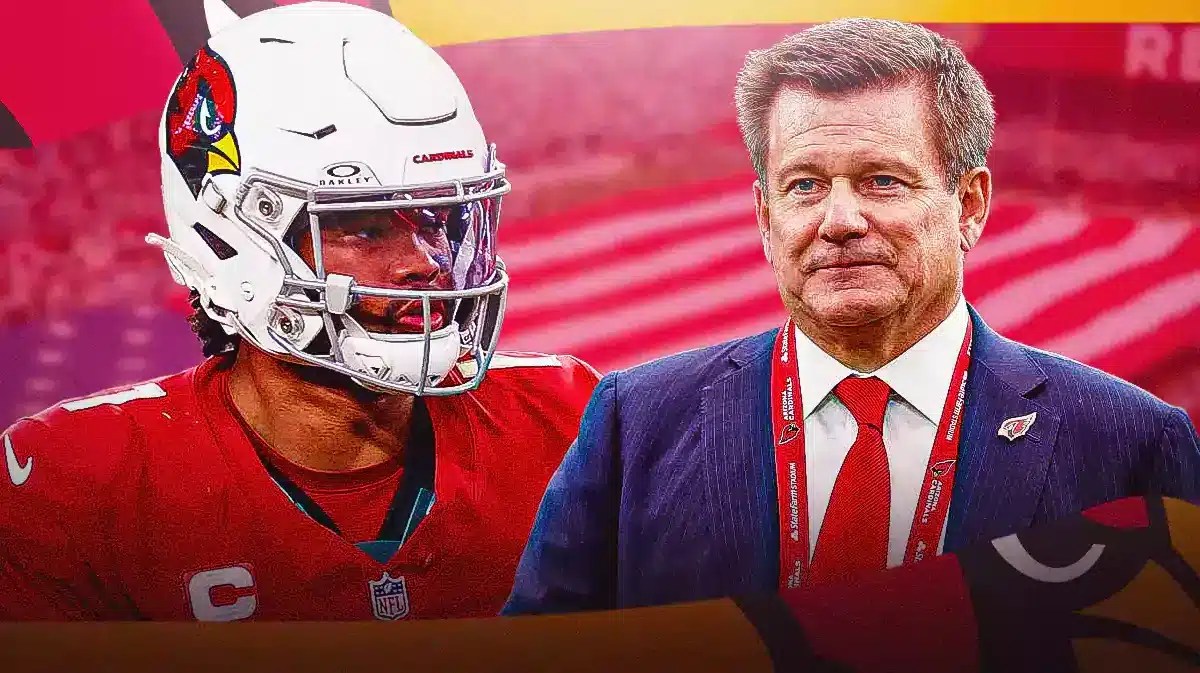 Cardinals Kyler Murray and Michael Bidwill after finishing bottom of the 49ers led NFC West
