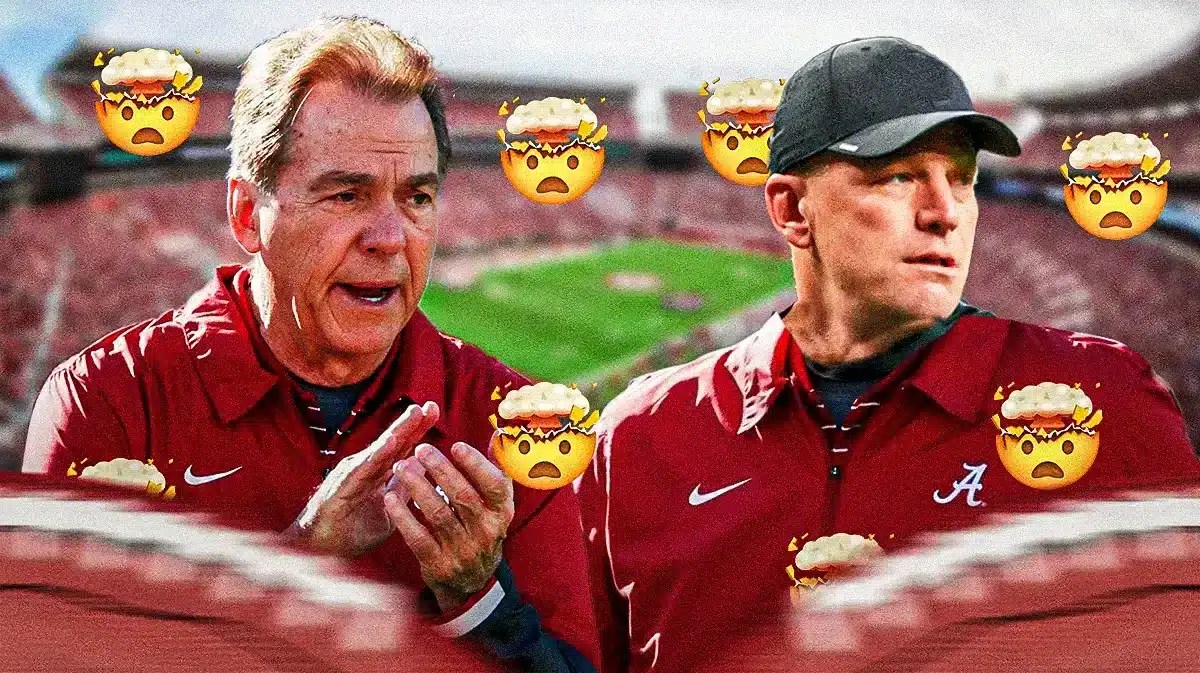 Alabama football's Nick Saban and Kalen DeBoer
