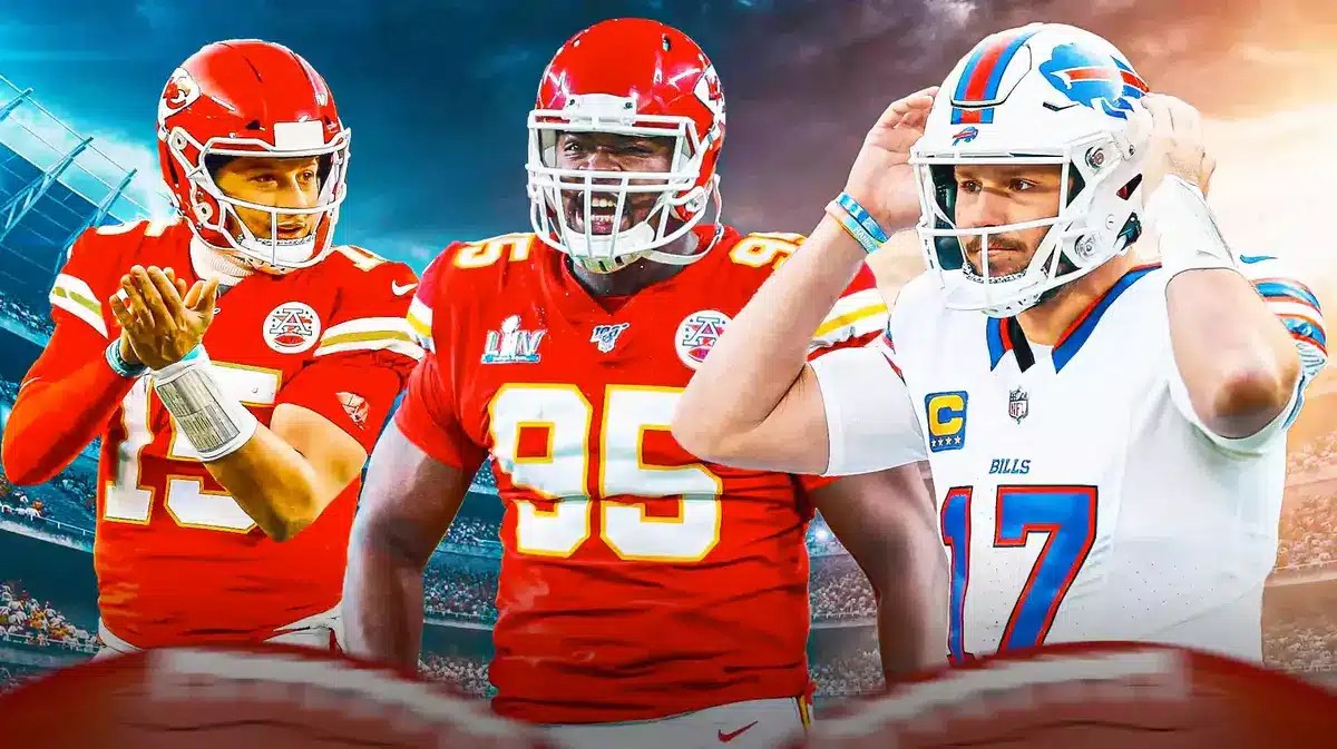 Chiefs Chris Jones and Patrick Mahomes before games against Bills and Ravens