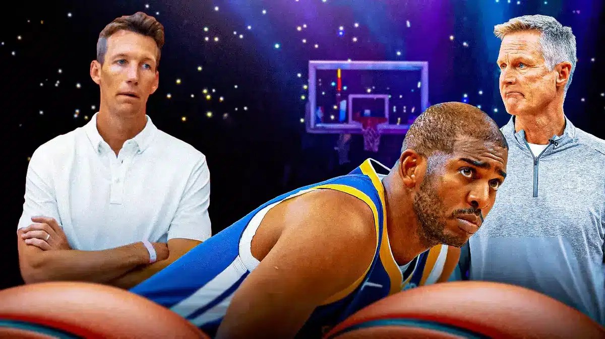 Warriors' Mike Dunleavy Jr., Chris Paula and Steve Kerr