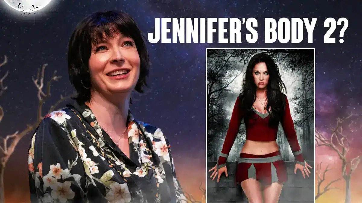 Diablo Cody, Jennifer's Body poster, words above the poster: Jennifer's Body 2?