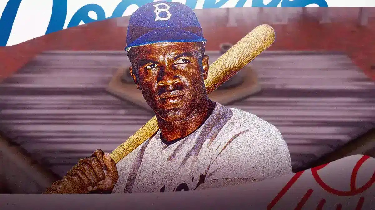 Dodgers and MLB legend League 42 Jackie Robinson statue at McAdams Park