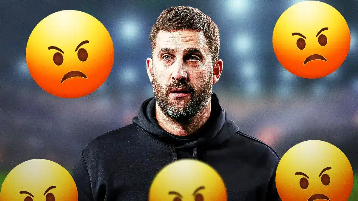 Nick Sirianni with angry emojis