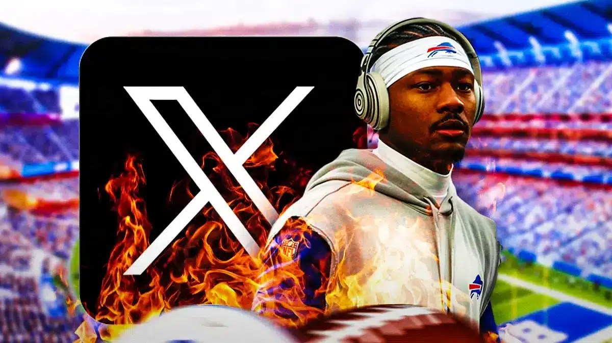 Bills' Stefon Diggs, X on fire