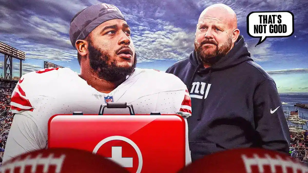 The Giants have lost Tyre Phillips for their final game due to a torn quad