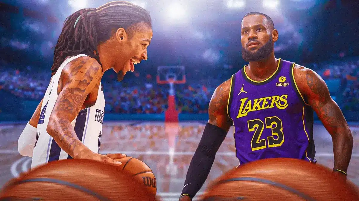 Grizzlies' Ja Morant and Lakers' LeBron James