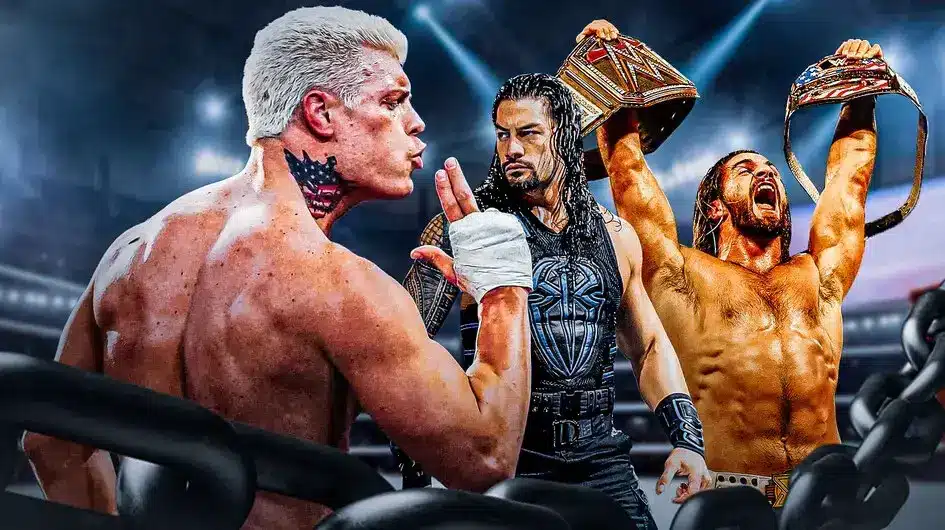 Cody Rhodes, Roman Reigns, Seth Rollins