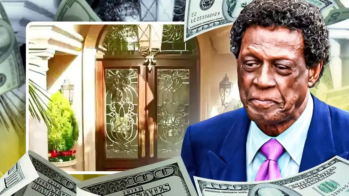 Elgin Baylor in front of his former mansion.