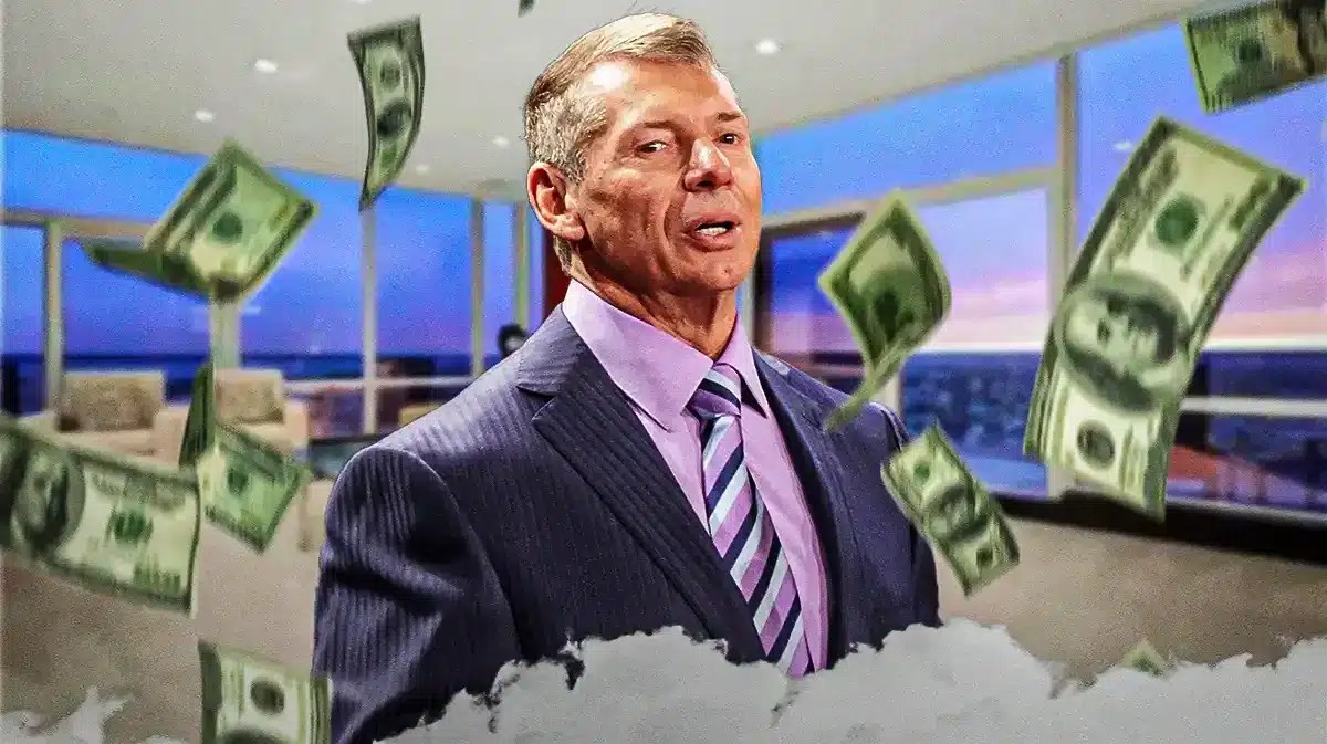 Vince McMahon in front of his former penthouse in Connecticut.