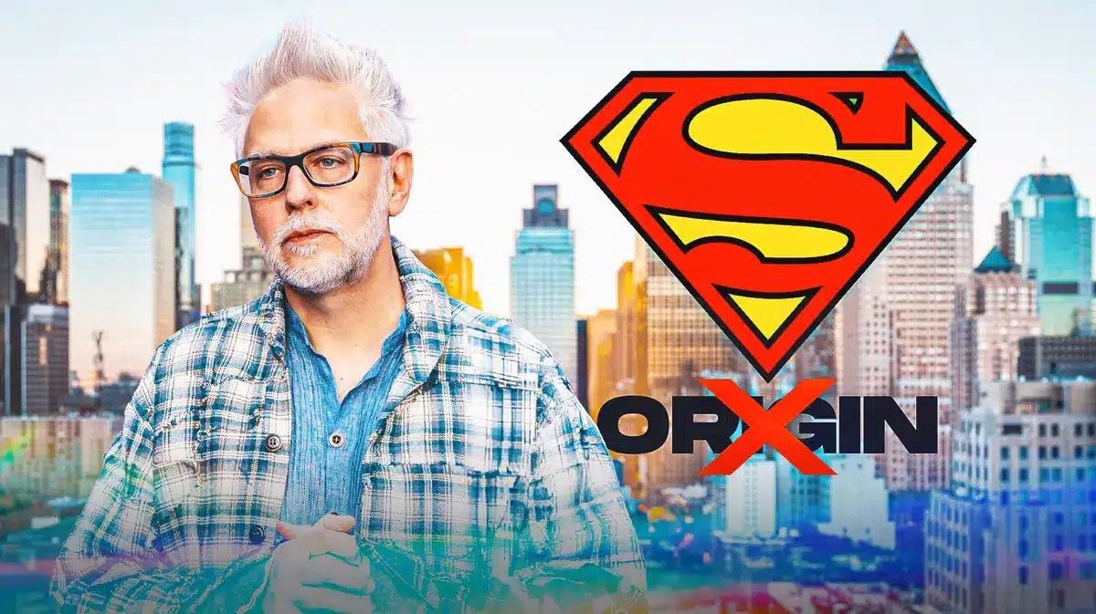 James Gunn, Superman logo, the word ORIGIN crossed out