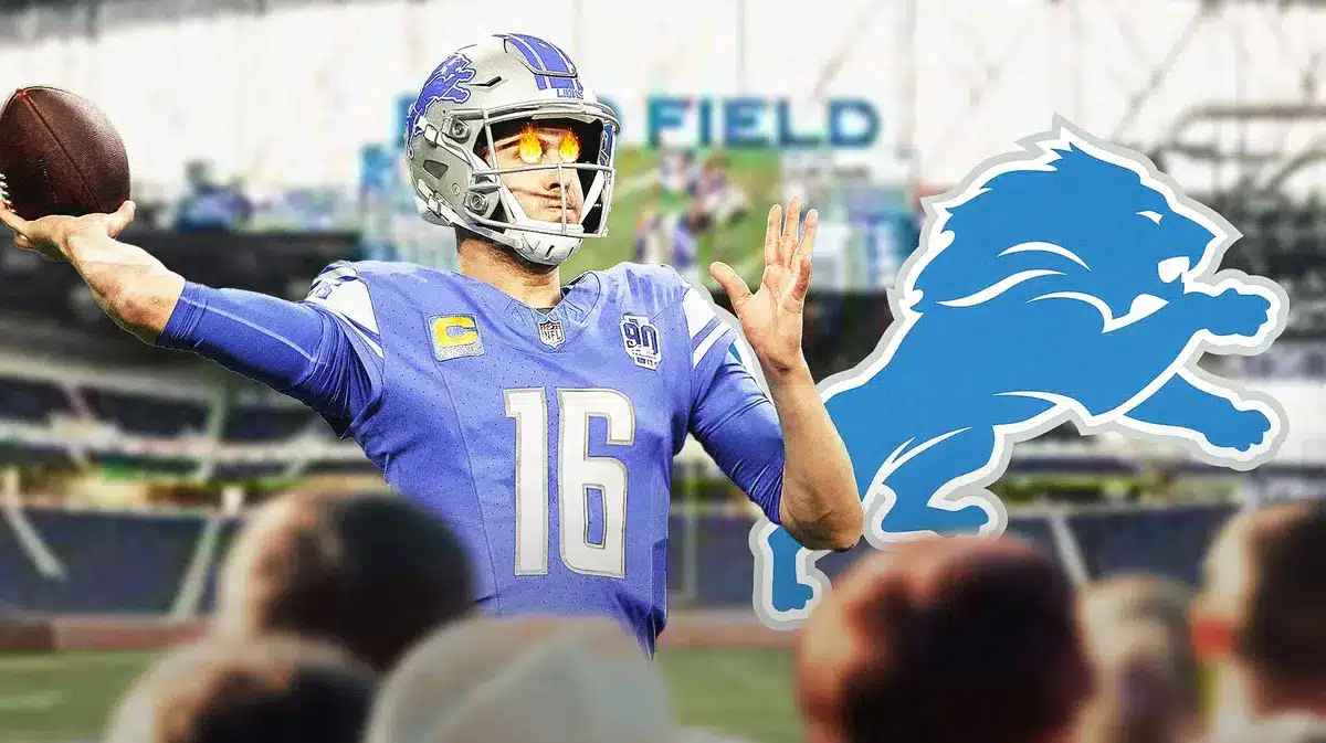 Lions star Jared Goff after beating the Rams and Matthew Stafford.