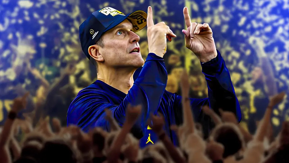 Michigan football coach Jim Harbaugh launched a preemptive strike against NFL rumors.