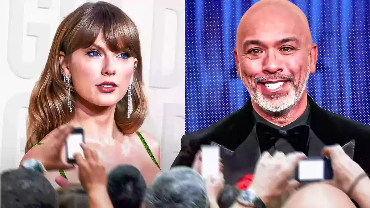Taylor Swift with Jo Koy.