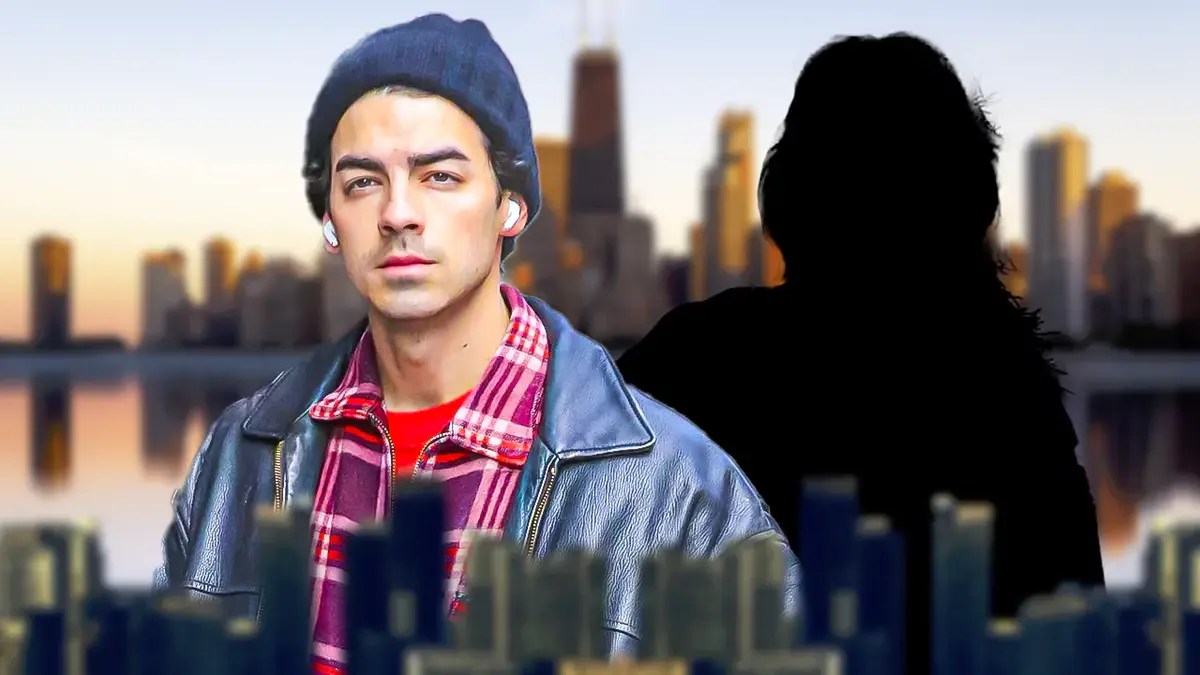 Joe Jonas and a woman silhouette