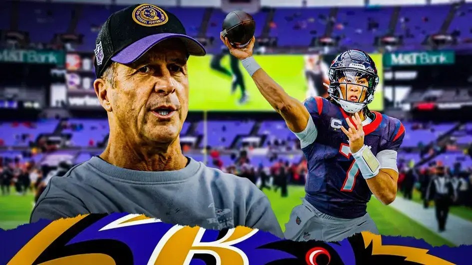 Baltimore Ravens John Harbaugh and Texans CJ Stroud