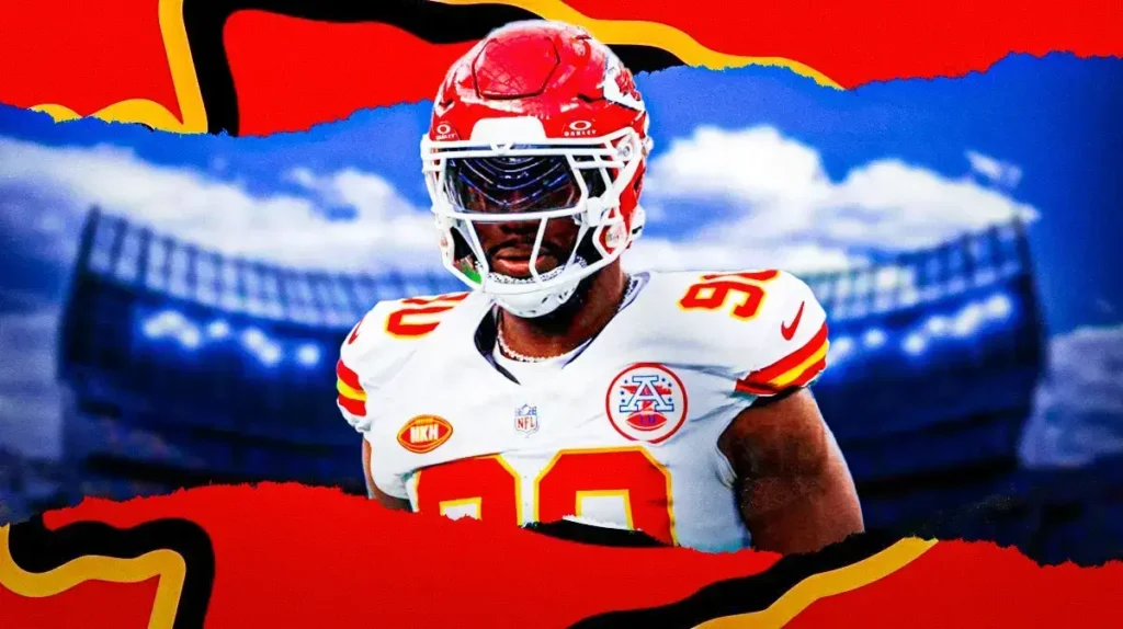 Chiefs' Charles Omenihu reacts to injury update before the Super Bowl against the 49ers