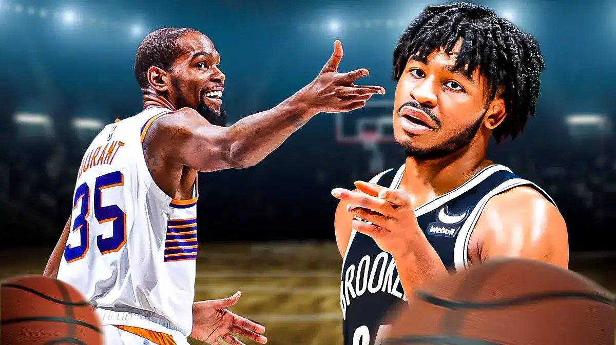 Suns' Kevin Durant and Nets' Cam Thomas