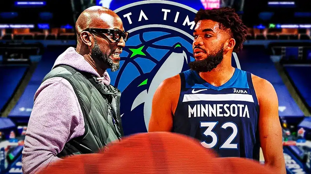 Timberwolves great Kevin Garnett, Karl-Anthony Towns