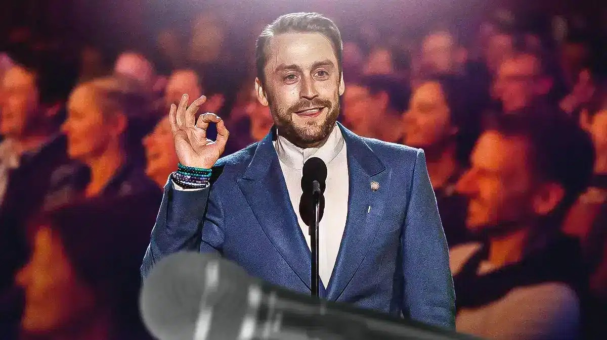 Kieran Culkin onstage.