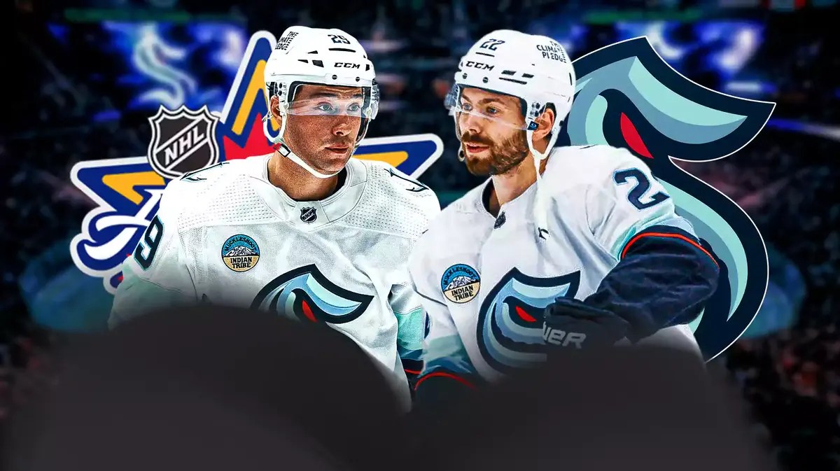 Kraken stars Oliver Bjorkstrand and Vince Dunn.