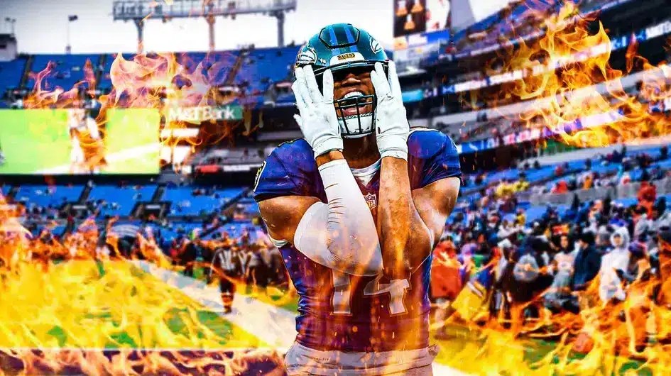 Kyle Hamilton (Ravens) looking hyped and on fire