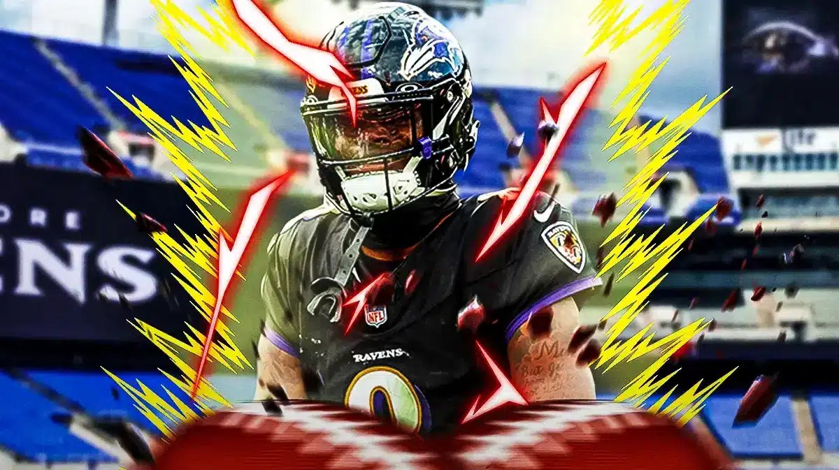 Lamar Jackson lit up like Goku