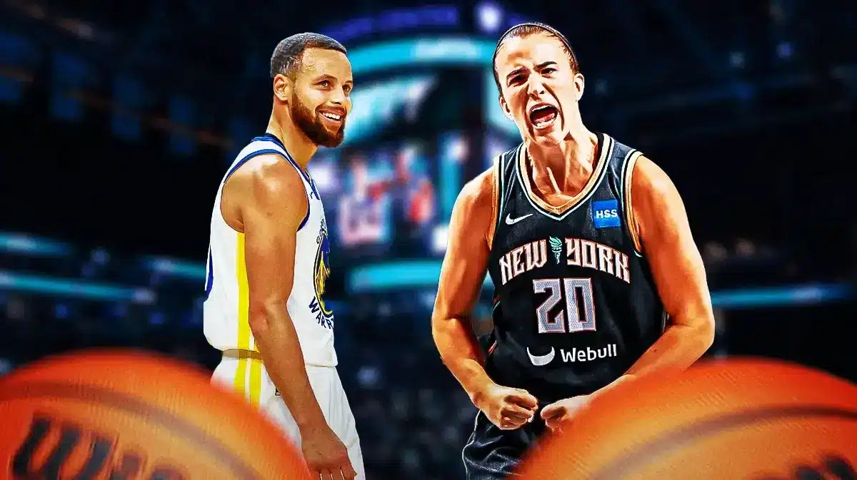 Liberty star Sabrina Ionescu and Steph Curry