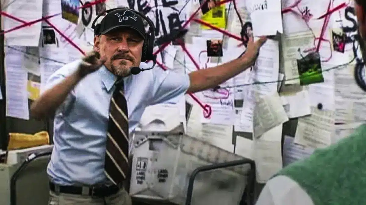 Dan Campbell (Lions head coach) as the explaining guy meme