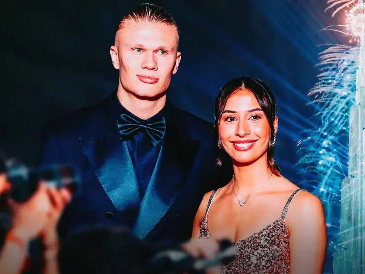 Manchester City's Erling Haaland joins New Year's party in Dubai with  Isabel Johansen