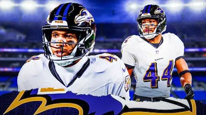 Ravens, Marlon Humphrey, Marlon Humphrey injury, Marlon Humphrey Ravens, Chiefs, Marlon Humphrey in Ravens uni with Ravens stadium in the background