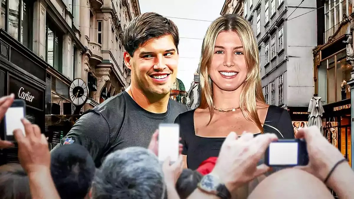 Mason Rudolph and ex-girlfriend Eugenie Bouchard together.
